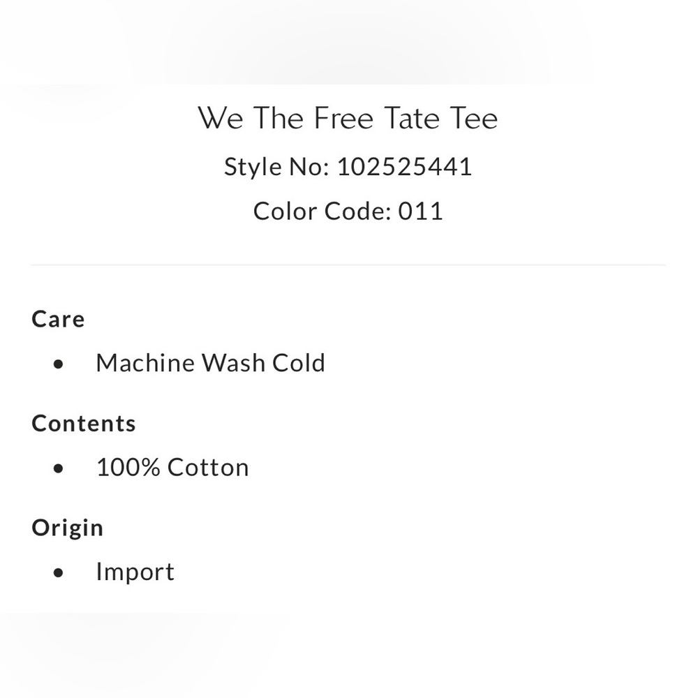 ▪️NWT We The Free Tate Tee - Picture 6 of 10